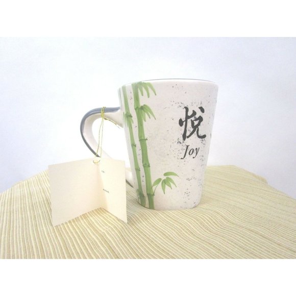 Papel Coffee Tea Mug Bamboo Design Giftware Awakenings Asian "Joy" Vintage NWT - Picture 7 of 7
